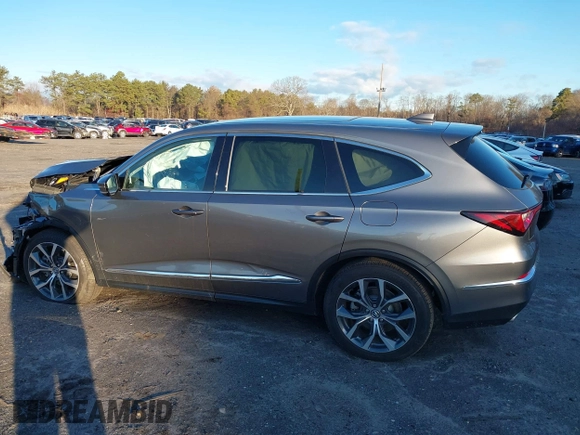 2023 Acura MDX w/Technology Package with VIN 5J8YE1H43PL039614, listed as a IAAI auction lot 41193984 with 9,677 mi miles. Bid and sale history available at carsss.com. Image 14.