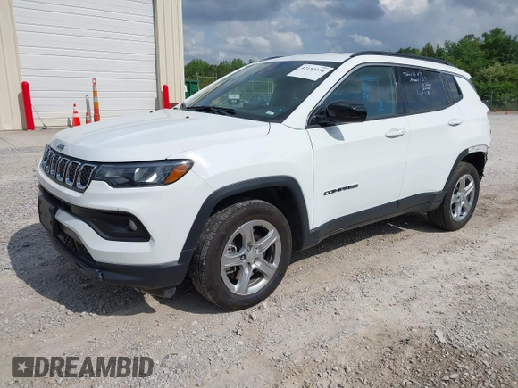 2024 Jeep Compass Latitude with VIN 3C4NJDBN9RT604049, listed as a IAAI auction lot 42153134 with 36,455 mi miles and . Bid and sale history available at carsss.com. Image 17.