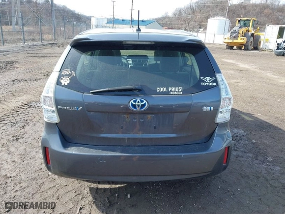 2013 Toyota Prius v Two with VIN JTDZN3EU6D3271851, listed as a IAAI auction lot 41661007 with 279,967 mi miles. Bid and sale history available at carsss.com. Image 16.