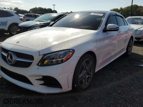 2021 Mercedes-Benz C 300 with VIN W1KWF8EB6MR645731, listed as a Copart auction lot 74212924 with 30,458 mi miles and Salvage title. Bid and sale history available at DreamBid. Image 1.