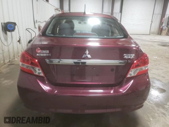 2019 Mitsubishi Mirage G4 SE with VIN ML32F4FJ3KHF12554, listed as a Copart auction lot 63948253 with 26,091 mi miles. Bid and sale history available at carsss.com. Image 6.