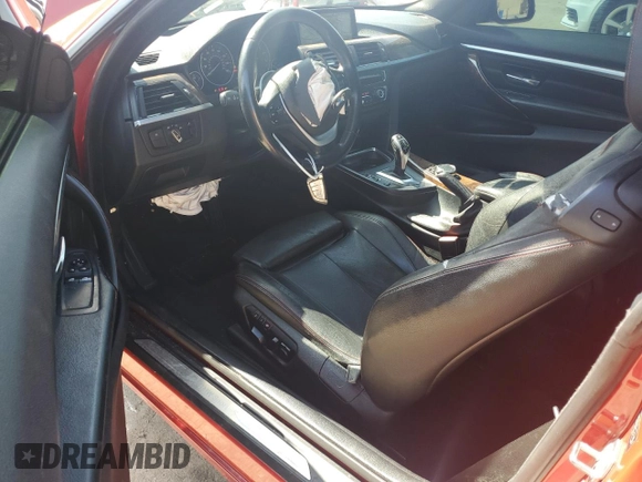 2015 BMW 4 Series 428i with VIN WBA3N3C50FK232924, listed as a Copart auction lot 60427945 with 143,599 mi miles and Salvage title. Bid and sale history available at DreamBid. Image 8.