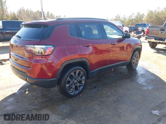 2021 Jeep Compass 80th Anniversary with VIN 3C4NJCEB1MT549133, listed as a IAAI auction lot 41263148 with 88,280 mi miles and . Bid and sale history available at carsss.com. Image 4.