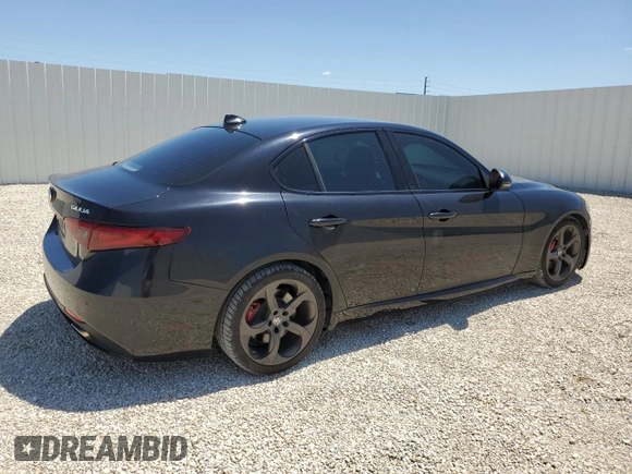 2017 Alfa Romeo Giulia with VIN ZARFAEBN2H7535451, listed as a Copart auction lot 52605275 with 66,904 mi miles and Clean Title. Bid and sale history available at carsss.com. Image 3.
