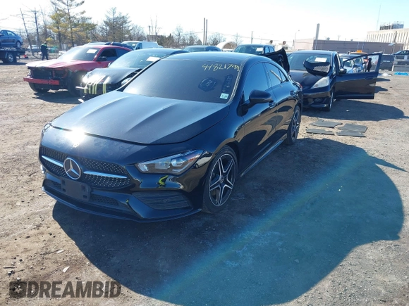 2020 Mercedes-Benz CLA 250 with VIN W1K5J4HBXLN127562, listed as a IAAI auction lot 41821794 with 45,296 mi miles and . Bid and sale history available at DreamBid. Image 2.