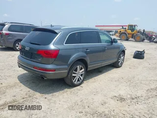 2014 Audi Q7 Premium Plus with VIN WA1LMAFE2ED003874, listed as a IAAI auction lot 42412169 with 65,621 mi miles and . Bid and sale history available at DreamBid. Image 4.
