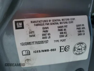 2006 Cadillac CTS with VIN 1G6DM57T760205197, listed as a Copart auction lot 46179615 with 207,836 mi miles and Salvage Title. Bid and sale history available at carsss.com. Image 12.