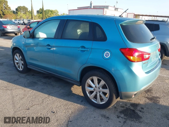 2014 Mitsubishi Outlander Sport ES with VIN 4A4AP3AU4EE008172, listed as a IAAI auction lot 42134539 with 126,478 mi miles. Bid and sale history available at carsss.com. Image 3.