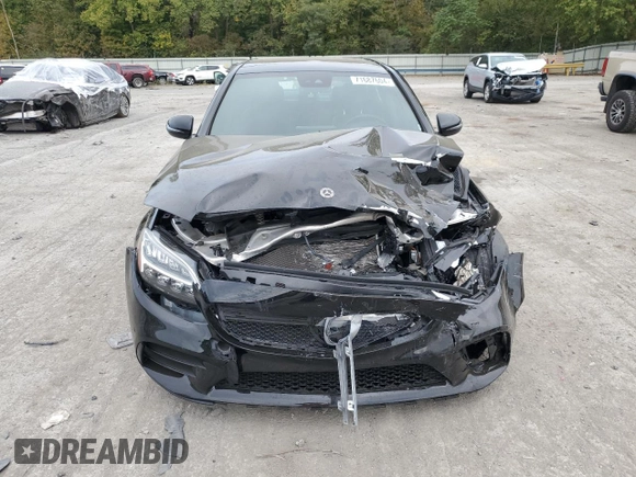 2021 Mercedes-Benz C 43 AMG with VIN W1KWF6EB3MR605899, listed as a Copart auction lot 71687604 with 39,876 mi miles and Salvage title. Bid and sale history available at DreamBid. Image 5.