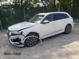 2019 Audi Q7 Premium Plus z VIN WA1LAAF7XKD047076, wystawiony jako Copart lot #59569975 z przebiegiem 82 017 mil mil oraz Szkoda całkowita • Salvage title. Historia ofert i sprzedaży dostępna na DreamBid. Obrazek 1.