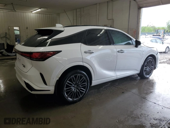 2023 Lexus RX 500h F Sport Performance with VIN 2T2BCMEA2PC004863, listed as a Copart auction lot 54155885 with 40,922 mi miles and Salvage title. Bid and sale history available at DreamBid. Image 3.