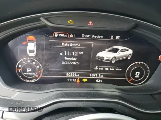 2018 Audi A5 Sportback Premium Plus with VIN WAUENCF54JA061579, listed as a Copart auction lot 49899095 with 90,295 mi miles and Salvage Title. Bid and sale history available at DreamBid. Image 9.