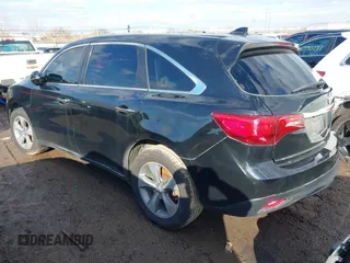 2014 Acura MDX with VIN 5FRYD3H21EB004595, listed as a IAAI auction lot 41653065 with 184,289 mi miles. Bid and sale history available at carsss.com. Image 3.
