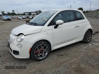 2013 FIAT 500 Sport with VIN 3C3CFFBR2DT562490, listed as a Copart auction lot 47532585 with 139,093 mi miles and Salvage Title. Bid and sale history available at carsss.com. Image 1.