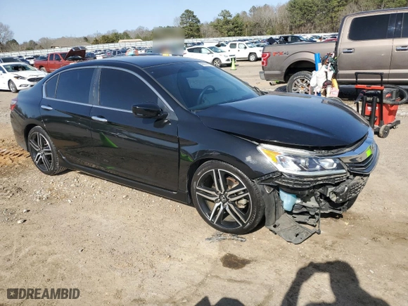 2017 Honda Accord Sedan Sport with VIN 1HGCR2F51HA257225, listed as a Copart auction lot 48230165 with 94,768 mi miles and Salvage Title. Bid and sale history available at carsss.com. Image 4.