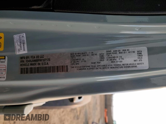 2024 Jeep Wrangler Sport S z VIN 1C4RJXN66RW167175, wystawiony jako Copart lot #42211795 z przebiegiem 14 102 mil mil oraz Szkoda całkowita • Salvage title. Historia ofert i sprzedaży dostępna na DreamBid. Obrazek 13.