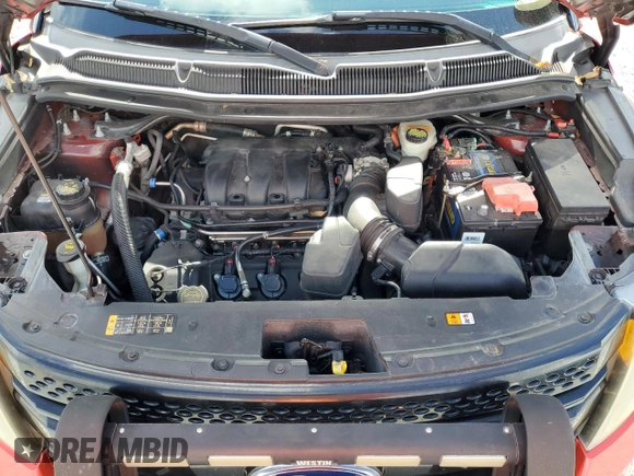 2015 Ford Utility Police Interceptor with VIN 1FM5K8AR7FGB76115, listed as a Copart auction lot 85721724 with 0 mi miles and Salvage Title. Bid and sale history available at carsss.com. Image 12.