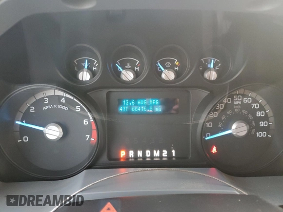 2013 Ford F-250 XL with VIN 1FTBF2A61DEB82287, listed as a Copart auction lot 86120804 with 66,416 mi miles and Clean Title. Bid and sale history available at DreamBid. Image 9.