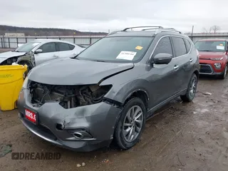 2015 Nissan Rogue SL with VIN 5N1AT2MTXFC778126, listed as a IAAI auction lot 41208510 with 194,343 mi miles. Bid and sale history available at carsss.com. Image 18.