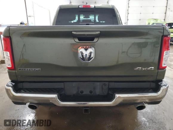 2021 Ram 1500 Big Horn with VIN 1C6SRFBT3MN696054, listed as a Copart auction lot 73539964 with 53,278 mi miles and Non Repairable. Bid and sale history available at carsss.com. Image 6.