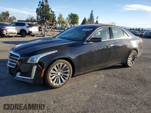 2016 Cadillac CTS Premium Collection RWD with VIN 1G6AT5SS8G0185760, listed as a Copart auction lot 87536205 with 42,480 mi miles and Salvage title. Bid and sale history available at DreamBid. Image 1.