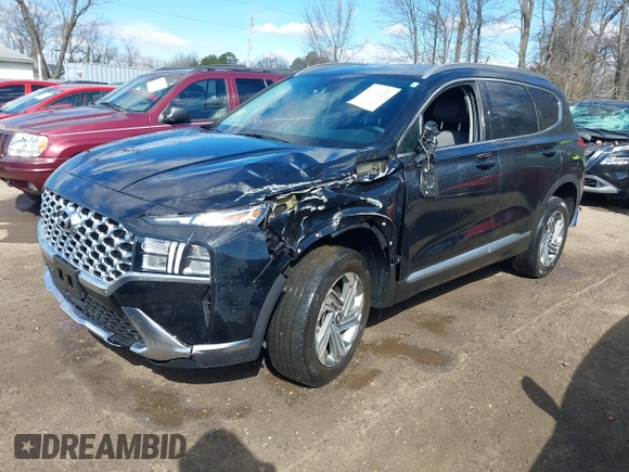 2022 Hyundai Santa Fe SEL with VIN 5NMS2DAJ2NH457997, listed as a IAAI auction lot 41667300 with 34,045 mi miles. Bid and sale history available at carsss.com. Image 2.