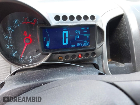 2012 Chevrolet Sonic LT with VIN 1G1JC6SHXC4147031, listed as a IAAI auction lot 42343093 with 165,386 mi miles and . Bid and sale history available at DreamBid. Image 7.