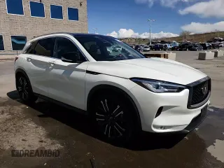 2021 Infiniti QX50 Luxe with VIN 3PCAJ5BB8MF102182, listed as a Copart auction lot 51758835 with 40,582 mi miles and Salvage Title. Bid and sale history available at DreamBid. Image 14.