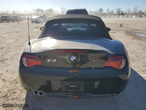 2007 BMW Z4 3.0si with VIN 4USBU53537LX02592, listed as a Copart auction lot 48016515 with NaN miles and Clean Title. Bid and sale history available at carsss.com. Image 6.