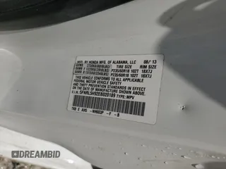 2014 Honda Odyssey Touring with VIN 5FNRL5H92EB020189, listed as a Copart auction lot 62311425 with Not provided miles and Clean title. Bid and sale history available at DreamBid. Image 13.