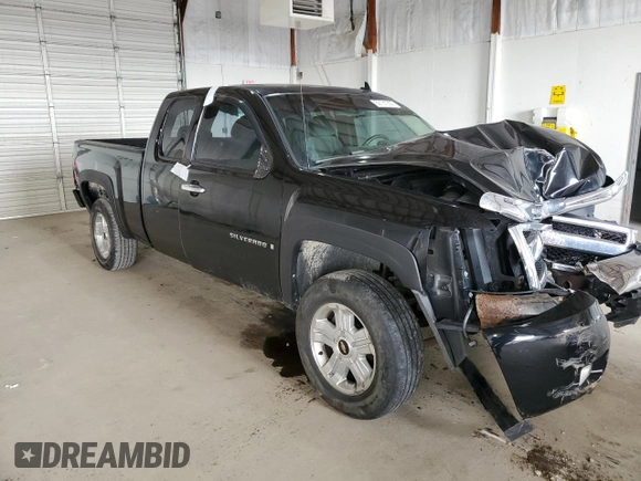 2007 Chevrolet Silverado 1500 1LT with VIN 1GCEK19J67E503921, listed as a Copart auction lot 50131355 with Not Provided miles and Salvage Title. Bid and sale history available at DreamBid. Image 4.