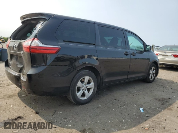 2015 Toyota Sienna L z VIN 5TDZK3DC7FS559722, wystawiony jako Copart lot #59285755 z przebiegiem 104 231 mil mil oraz Szkoda całkowita • Salvage title. Historia ofert i sprzedaży dostępna na DreamBid. Obrazek 3.