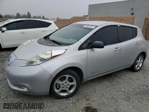 2012 Nissan LEAF SL with VIN JN1AZ0CP8CT016245, listed as a Copart auction lot 53084645 with 67,310 mi miles and Clean Title. Bid and sale history available at DreamBid. Image 1.