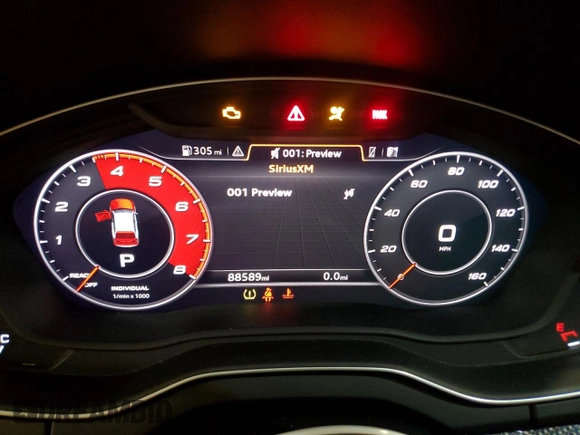 2018 Audi SQ5 Prestige with VIN WA1C4AFY6J2049563, listed as a Copart auction lot 84403604 with 88,589 mi miles and Salvage Title. Bid and sale history available at DreamBid. Image 9.