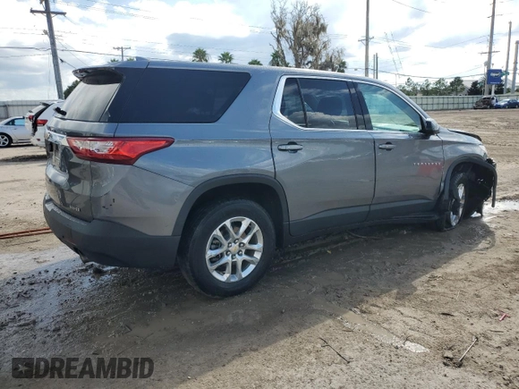 2020 Chevrolet Traverse LS with VIN 1GNERFKWXLJ174924, listed as a Copart auction lot 71939174 with 82,695 mi miles and Non Repairable. Bid and sale history available at carsss.com. Image 3.