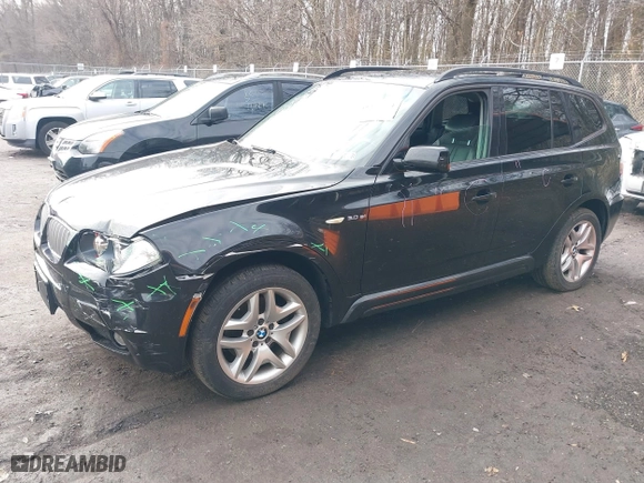2007 BMW X3 3.0si with VIN WBXPC93477WF19746, listed as a IAAI auction lot 41485294 with 134,345 mi miles. Bid and sale history available at carsss.com. Image 2.