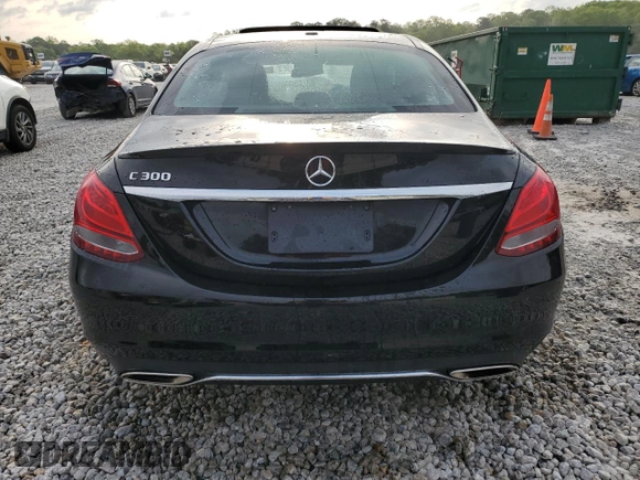 2018 Mercedes-Benz C 300 with VIN 55SWF4JB6JU251221, listed as a Copart auction lot 53234015 with 47,257 mi miles and Salvage title. Bid and sale history available at DreamBid. Image 6.