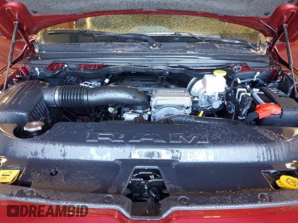 2024 Ram 1500 Lone Star z VIN 1C6SRFFT7RN206832, wystawiony jako Copart lot #45127765 z przebiegiem 460 mil mil oraz Czysty tytuł • Clean title. Historia ofert i sprzedaży dostępna na DreamBid. Obrazek 11.
