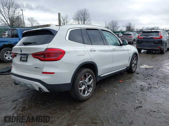 2020 BMW X3 xDrive30i with VIN 5UXTY5C0XL9D36965, listed as a IAAI auction lot 41578019 with Not Provided miles and . Bid and sale history available at DreamBid. Image 4.