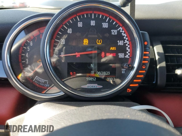 2016 MINI Hardtop John Cooper Works with VIN WMWXM9C53GT997497, listed as a Copart auction lot 56387615 with 59,852 mi miles and Salvage Title. Bid and sale history available at DreamBid. Image 9.