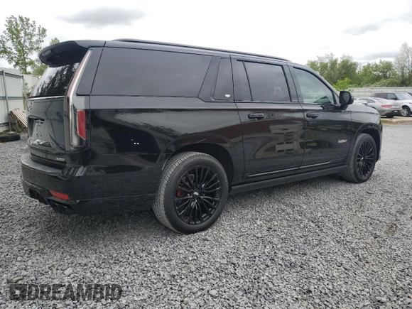 2023 Cadillac Escalade ESV AWD V-Series z VIN 1GYS4SK93PR229583, wystawiony jako Copart lot #57963475 z przebiegiem 19 649 mil mil oraz Szkody całkowita. Historia ofert i sprzedaży dostępna na DreamBid. Obrazek 3.