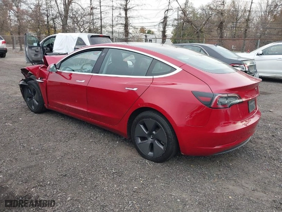 2018 Tesla Model 3 Long Range Battery with VIN 5YJ3E1EA4JF159743, listed as a IAAI auction lot 40839991 with 117,039 mi miles. Bid and sale history available at carsss.com. Image 3.