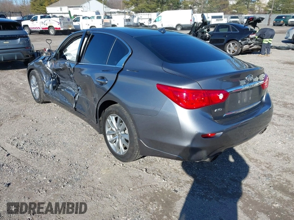 2015 Infiniti Q50 z VIN JN1BV7AR0FM397309, wystawiony jako IAAI lot #41752569 z przebiegiem 116 475 mil mil oraz . Historia ofert i sprzedaży dostępna na DreamBid. Obrazek 3.