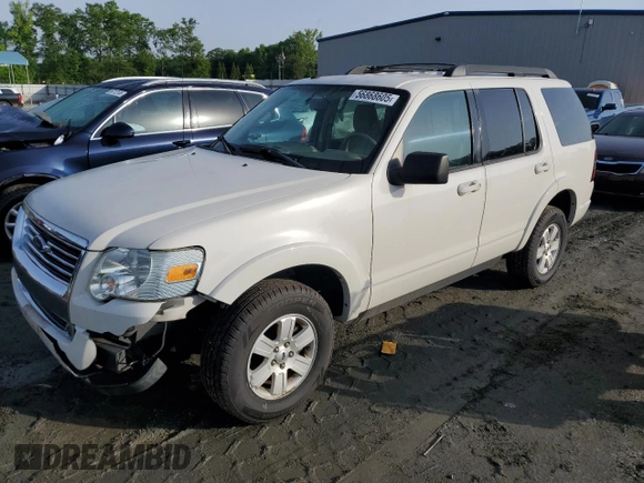 2010 Ford Explorer XLT with VIN 1FMEU6DE9AUB02177, listed as a Copart auction lot 56868605 with 158,090 mi miles and Salvage title. Bid and sale history available at DreamBid. Image 1.