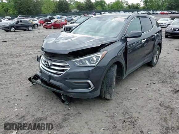 2018 Hyundai Santa Fe 2.4L z VIN 5XYZTDLB4JG553426, wystawiony jako Copart lot #54609875 z przebiegiem 93 328 mil mil oraz Szkoda całkowita • Salvage title. Historia ofert i sprzedaży dostępna na DreamBid. Obrazek 14.