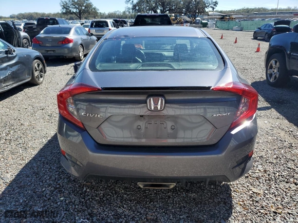 2021 Honda Civic Sedan Sport with VIN 2HGFC2F84MH526354, listed as a Copart auction lot 45393875 with 69,735 mi miles and Salvage Title. Bid and sale history available at carsss.com. Image 6.