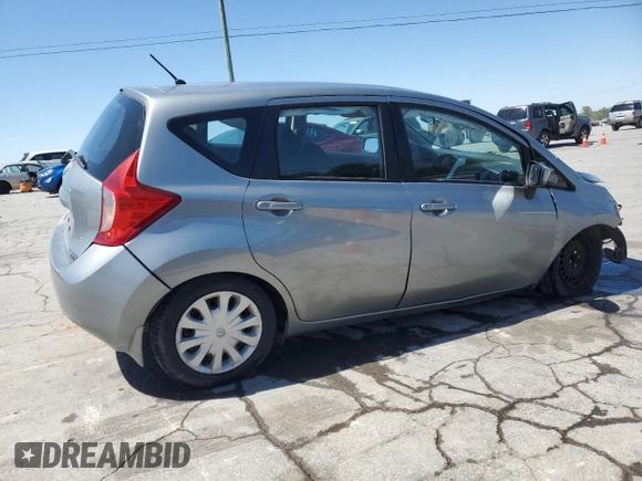 2015 Nissan Note S Plus with VIN 3N1CE2CP4FL358672, listed as a Copart auction lot 52916195 with Not Provided miles and Salvage Title. Bid and sale history available at DreamBid. Image 3.