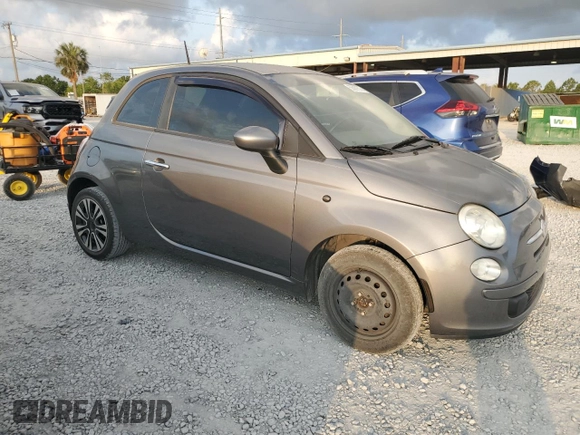2012 FIAT 500 Pop with VIN 3C3CFFAR5CT384154, listed as a Copart auction lot 58067575 with 98,306 mi miles and Salvage title. Bid and sale history available at DreamBid. Image 4.