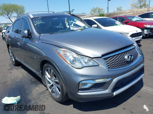 2016 Infiniti QX50 z VIN JN1BJ0RP6GM230993, wystawiony jako IAAI lot #42121546 z przebiegiem 118 406 mil mil oraz . Historia ofert i sprzedaży dostępna na DreamBid. Obrazek 1.