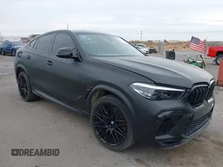 2021 BMW X6 M with VIN 5YMCY0C01M9F58498, listed as a IAAI auction lot 41272745 with 29,769 mi miles. Bid and sale history available at carsss.com. Image 1.